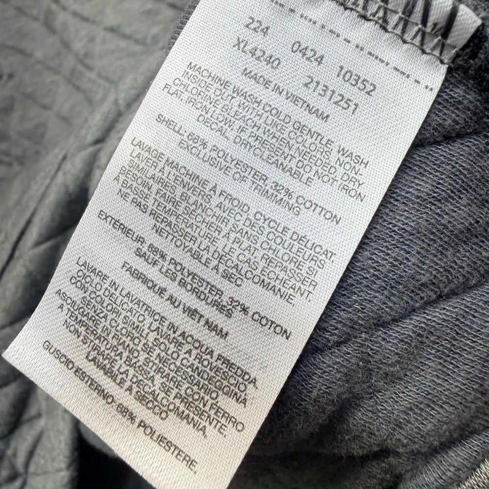 Columbia Quilted Pullover Women Size Medium Grey Quarter Zip Fleece - Picture 5 of 7